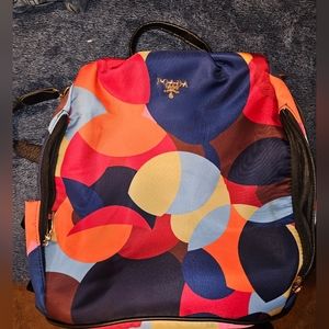 Multicolored Poaba anti-theft backpack